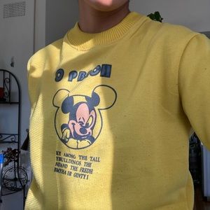 Yellow Mickey Mouse Sweater